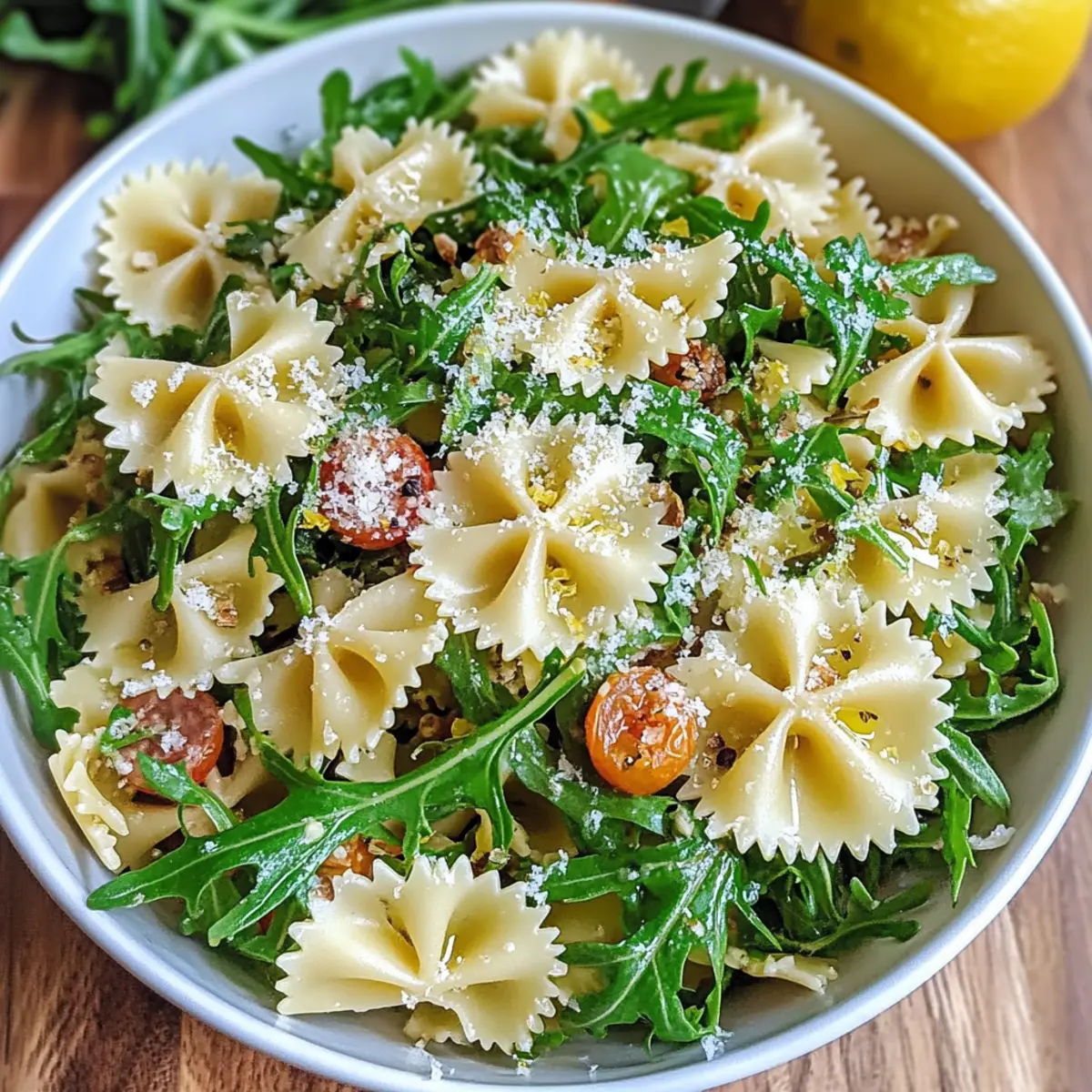 Lemon Arugula Pasta Salad