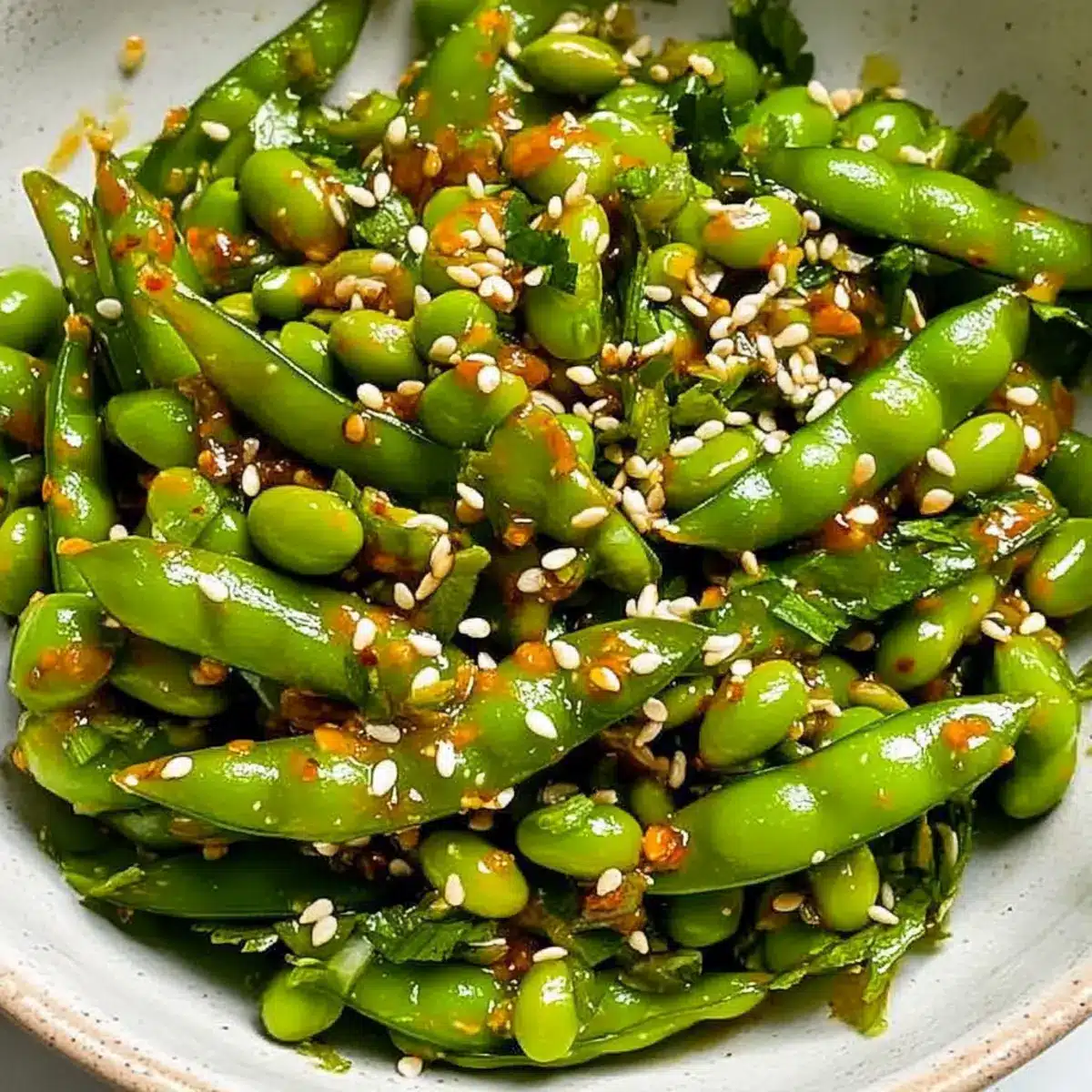 Chili Crisp Snap Pea Salad