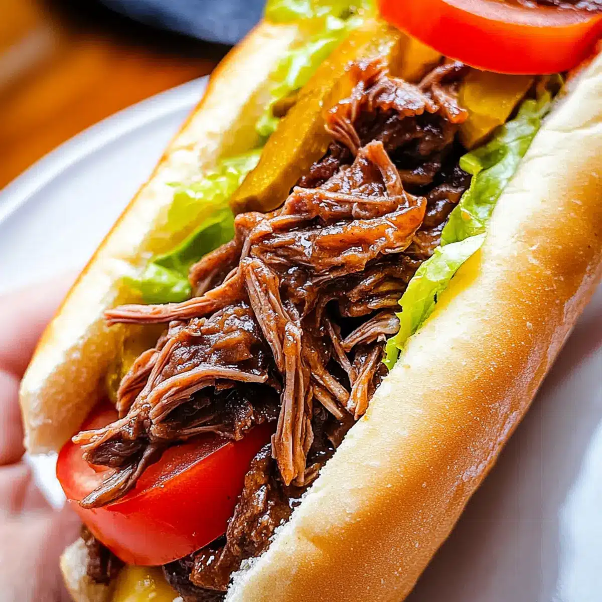 Cajun Roast Beef Po Boy
