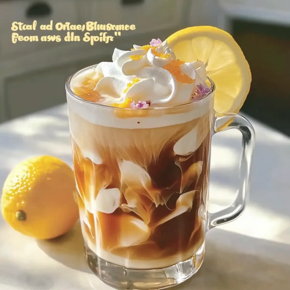 Lemon Meringue Iced Coffee