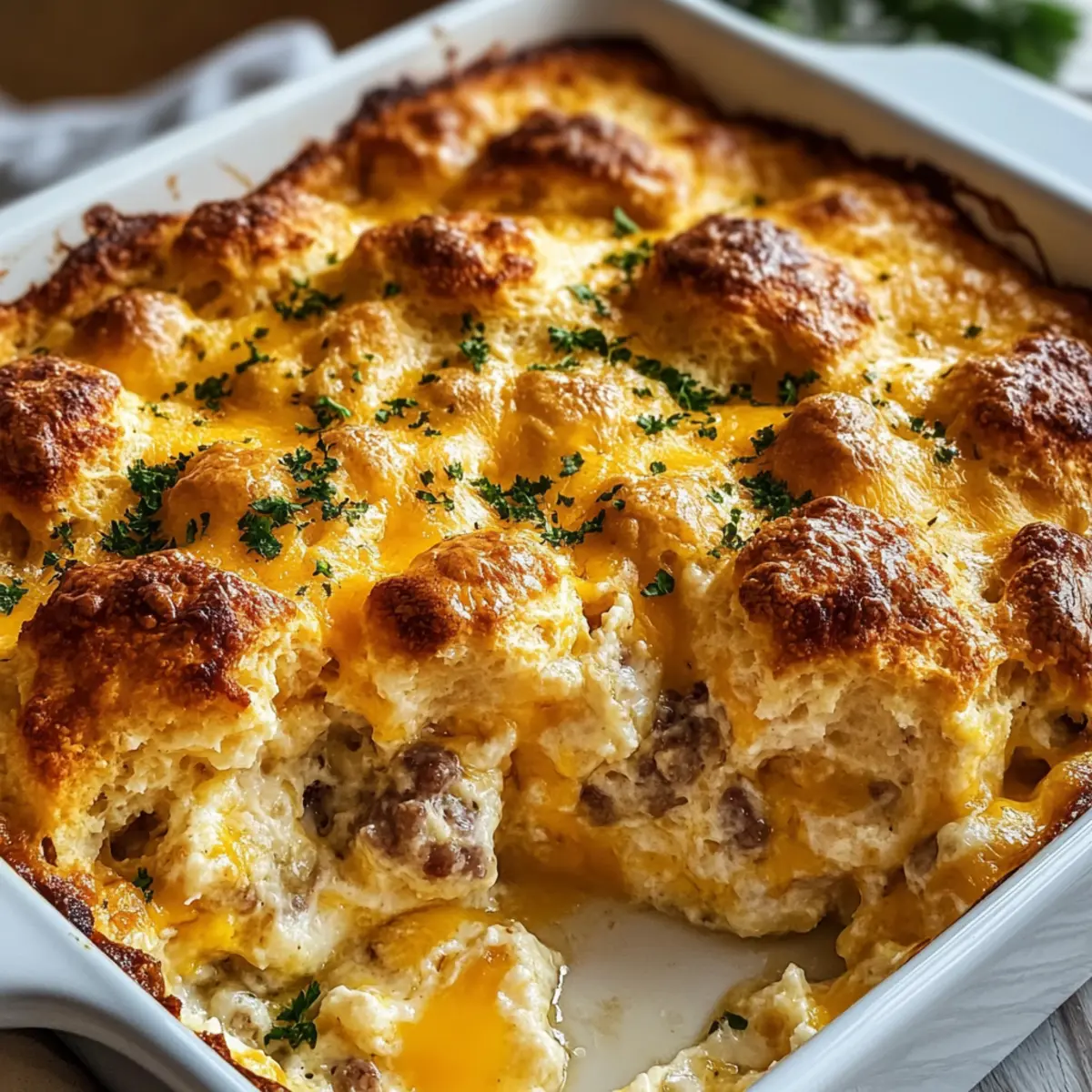 Cheddar Bay Biscuit Egg Casserole