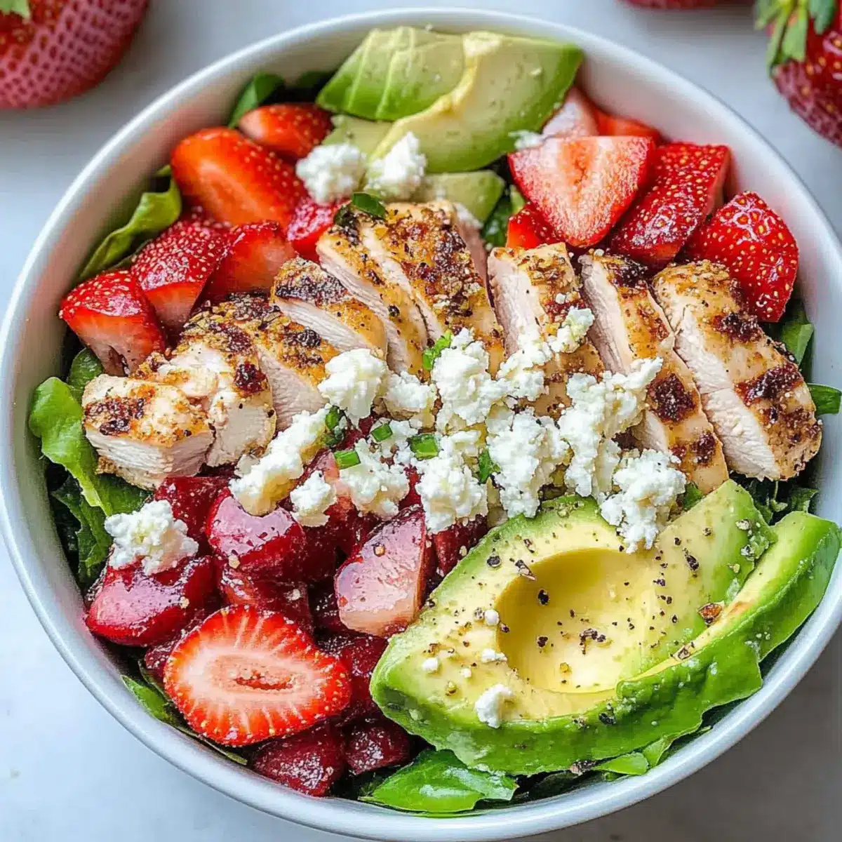 Chicken Strawberry Salad Bowls