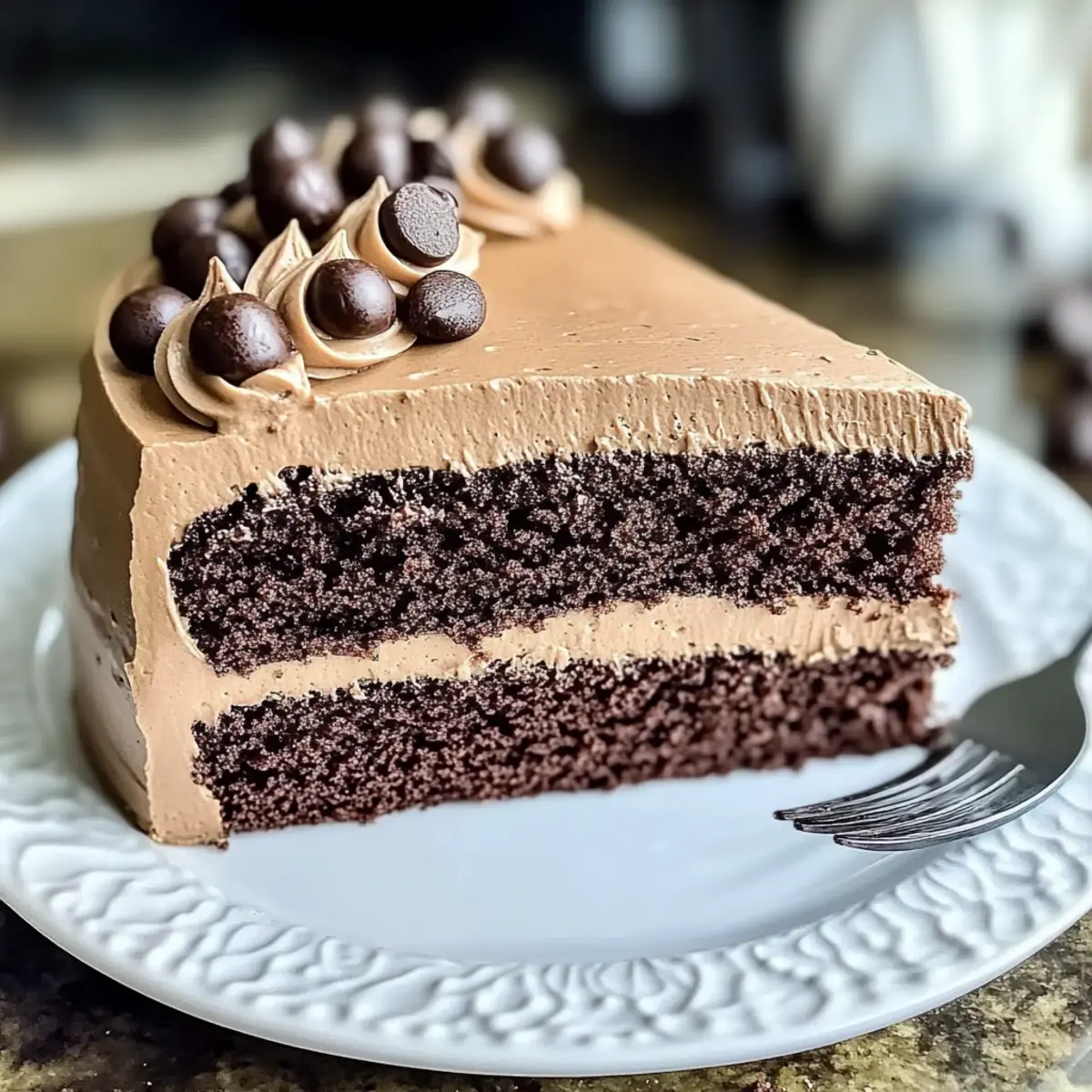 Chocolate Mocha Cake with Espresso Buttercream