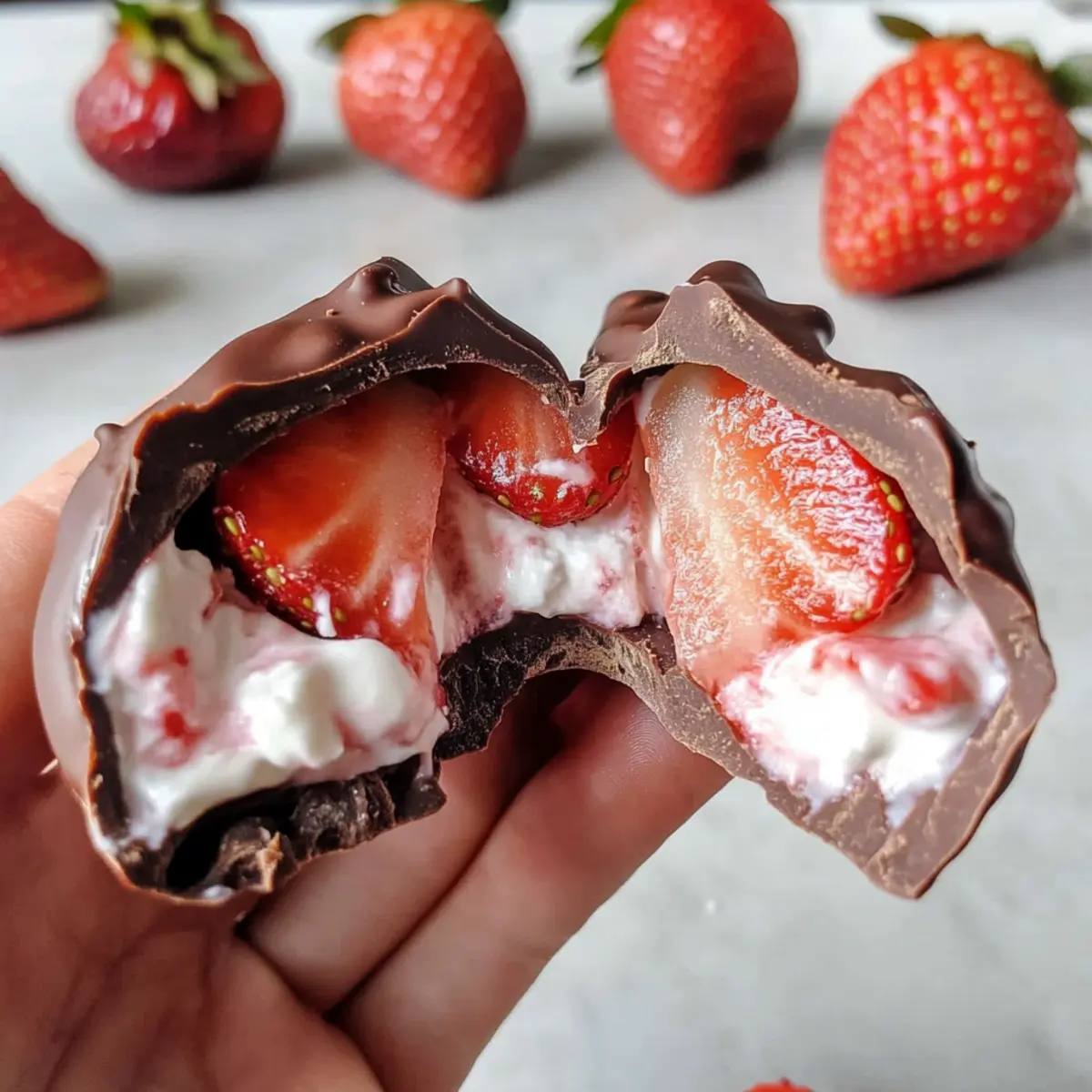 Chocolate Strawberry Yogurt Clusters