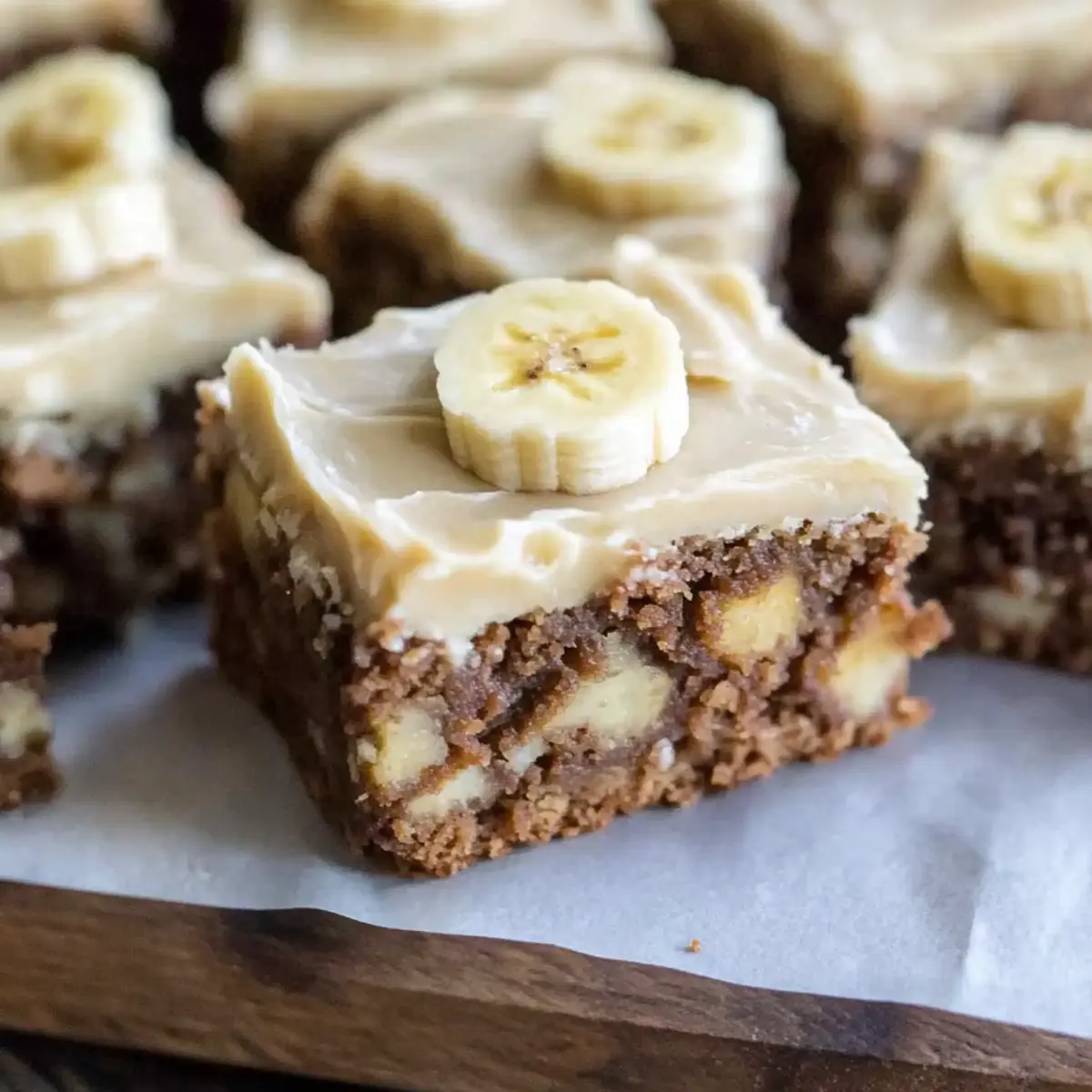 Banana Bread Brownies with Brown Butter Frosting
