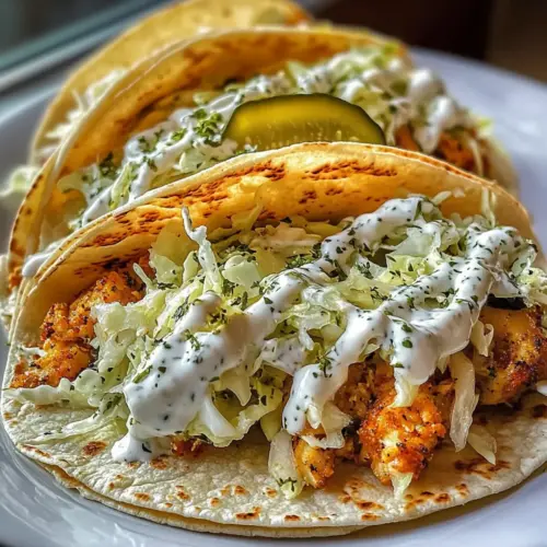 Dill Pickle Ranch Chicken Tacos
