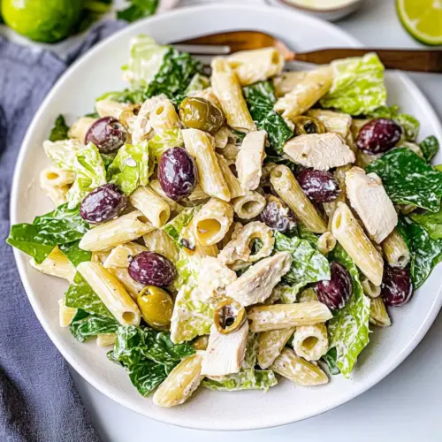 Caesar Pasta Salad with Chicken