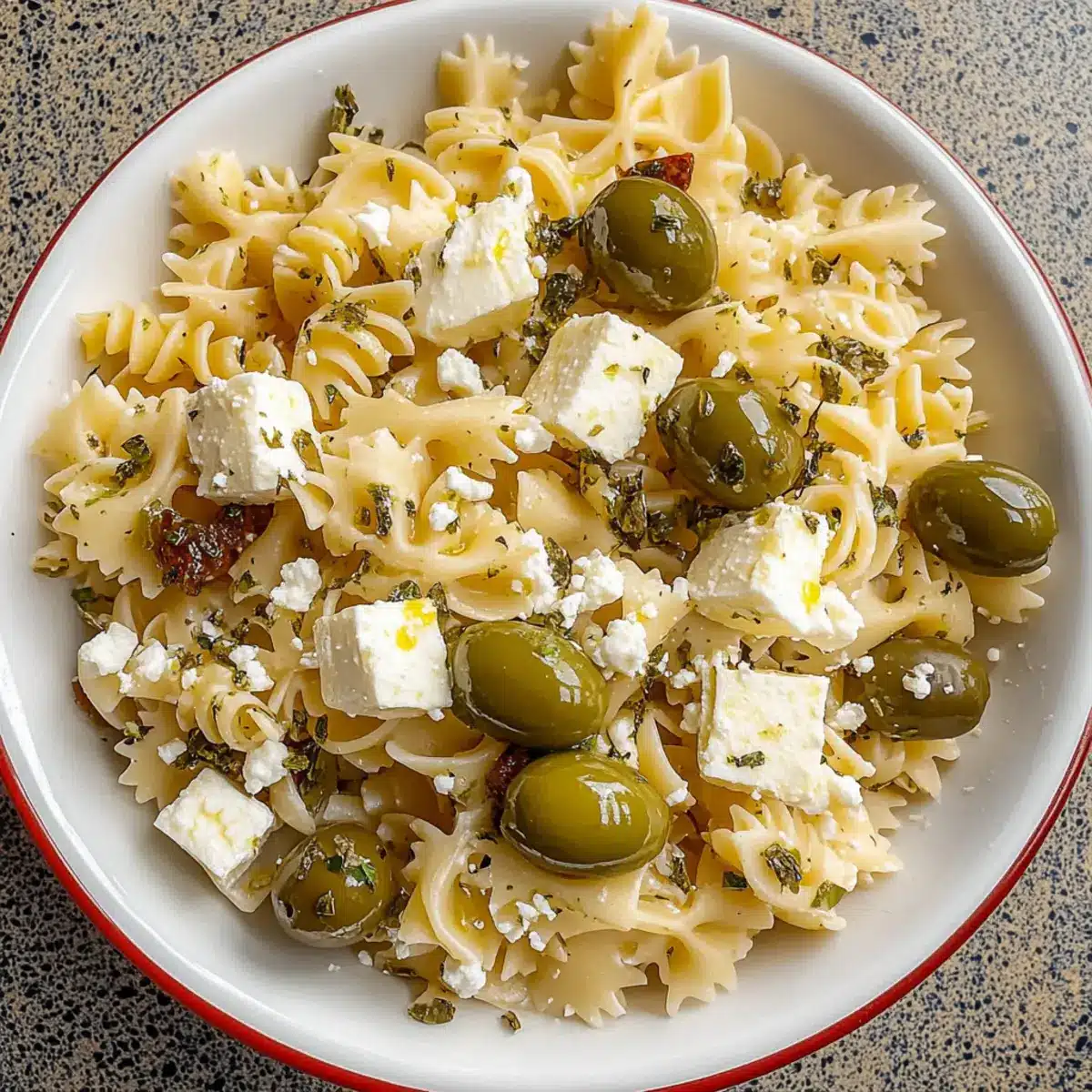 Dirty Martini Pasta Salad