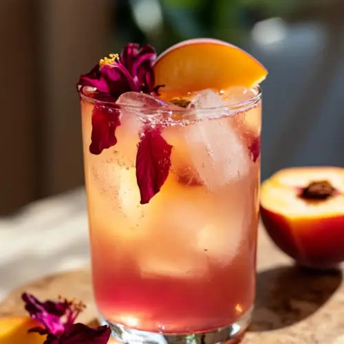 Peach Hibiscus Sunset Tea