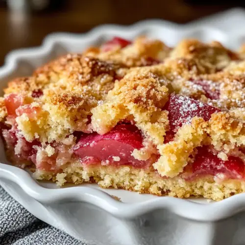 Rhubarb Dump Cake