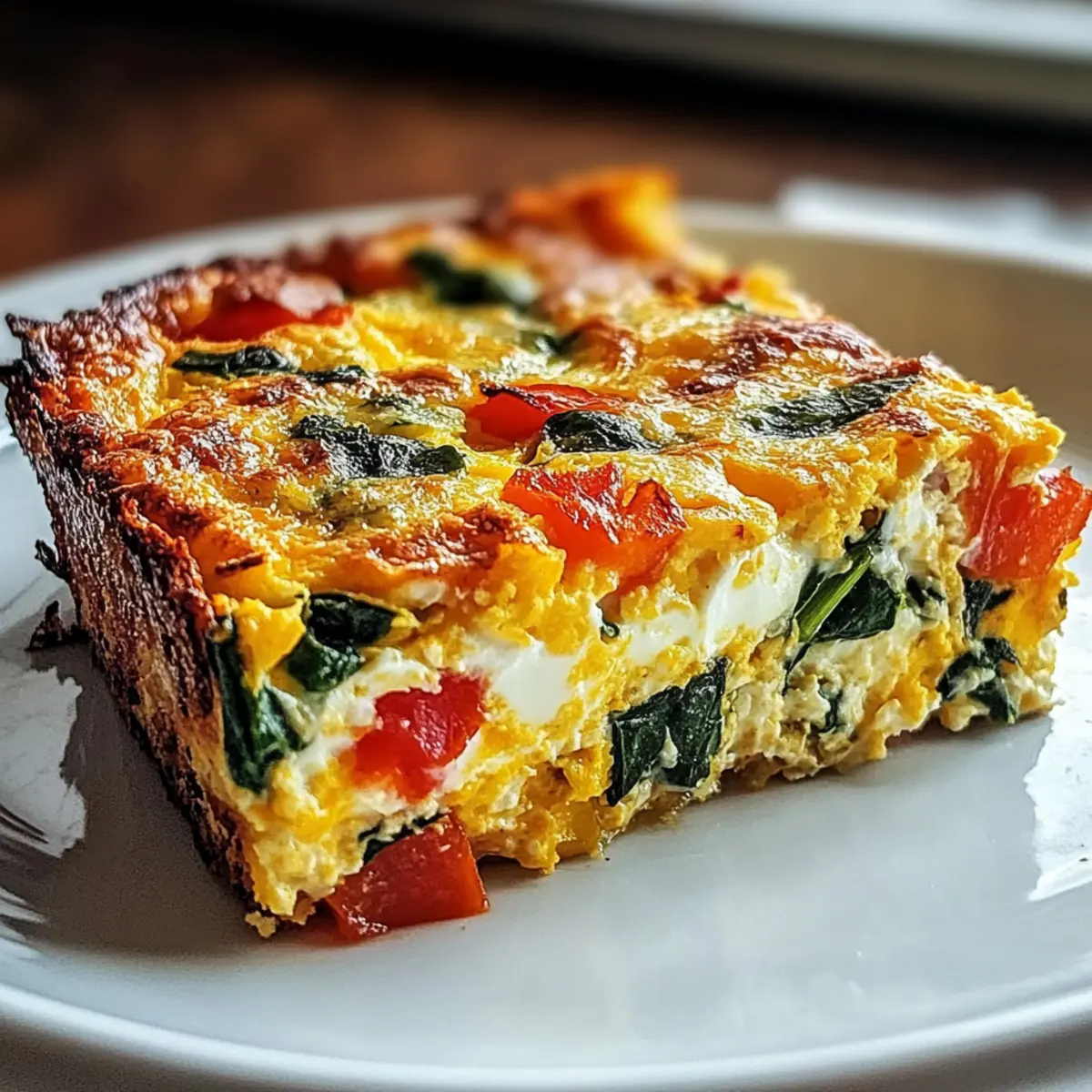 Cottage Cheese Egg Bake Squares