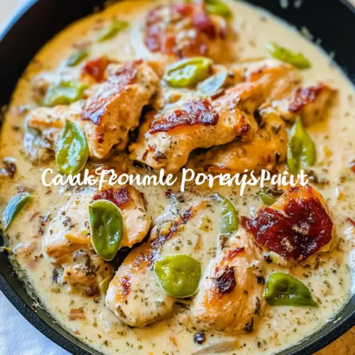 Creamy Pepperoncini Chicken Skillet