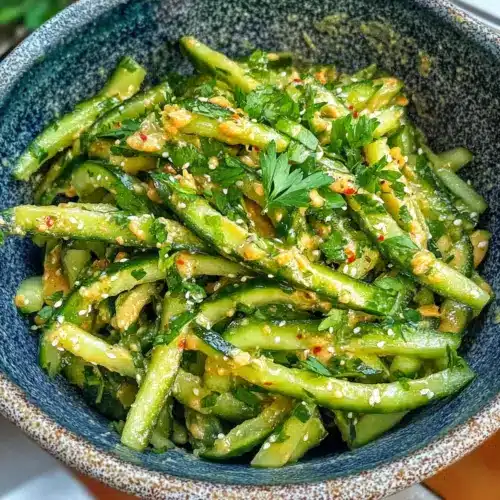 Cucumber Peanut Butter Salad