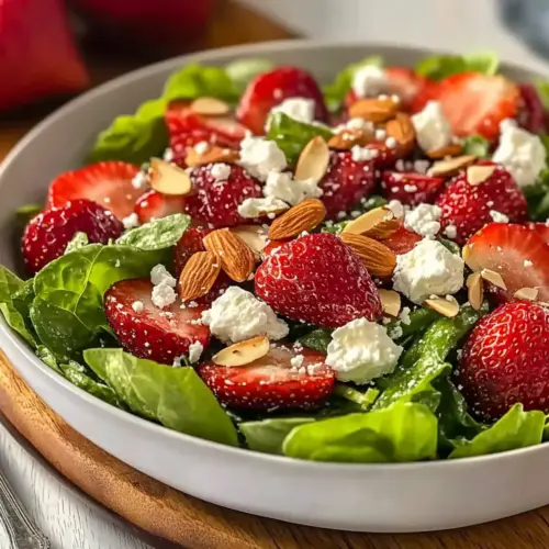 Strawberry Romaine Feta Salad