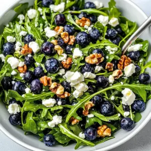 Blueberry Walnut Salad with Honey Lemon Vinaigrette