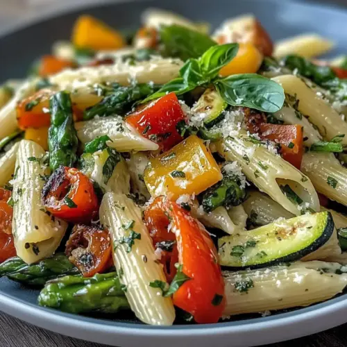 Spring Pasta Primavera Fresh Veggies