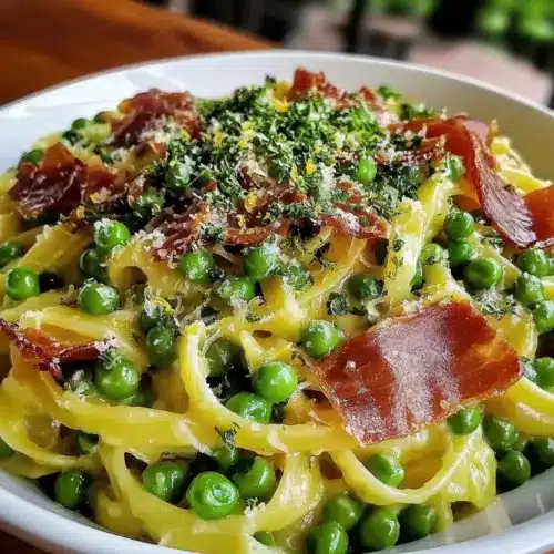 Fresh Spring Pea and Lemon Pasta