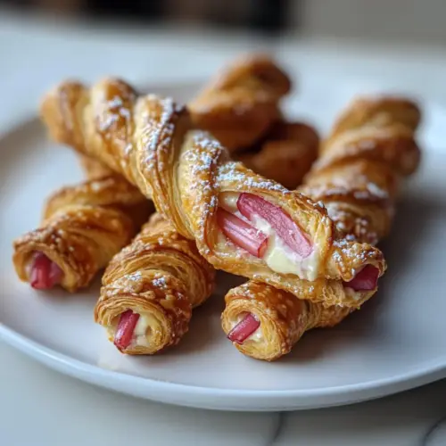 Rhubarb Cream Cheese Danish Twists Bakery Bliss