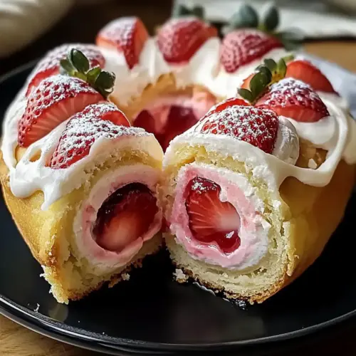 Strawberry Shortcake Cheesecake Roll