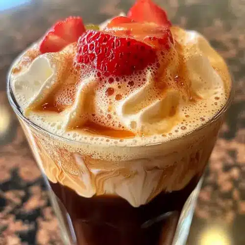 Strawberry Vanilla Cold Foam Coffee