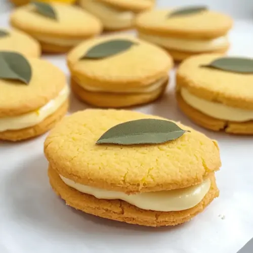 Lemon Sandwich Cookies With Lemon Curd