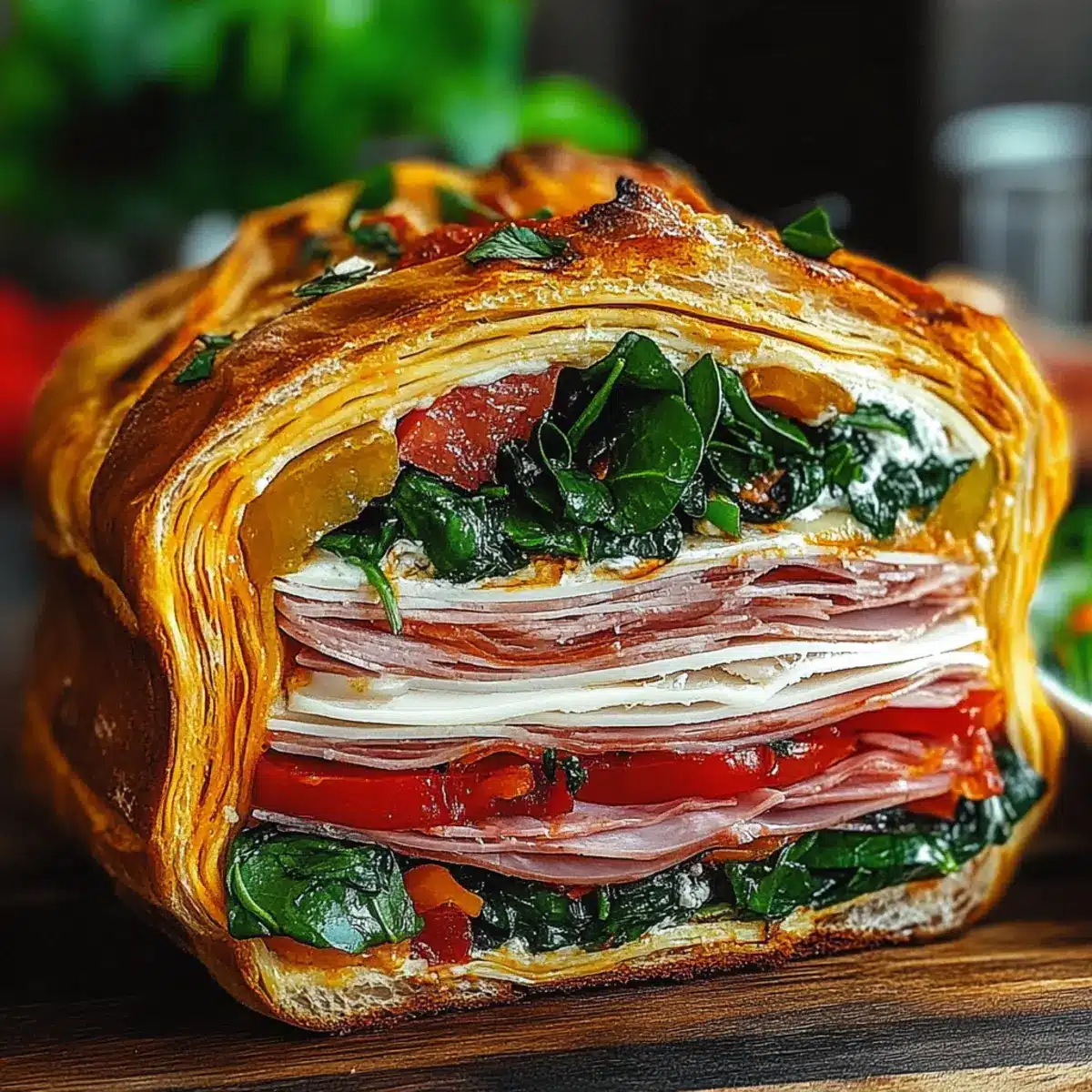 Pressed Italian Picnic Sandwich Loaf