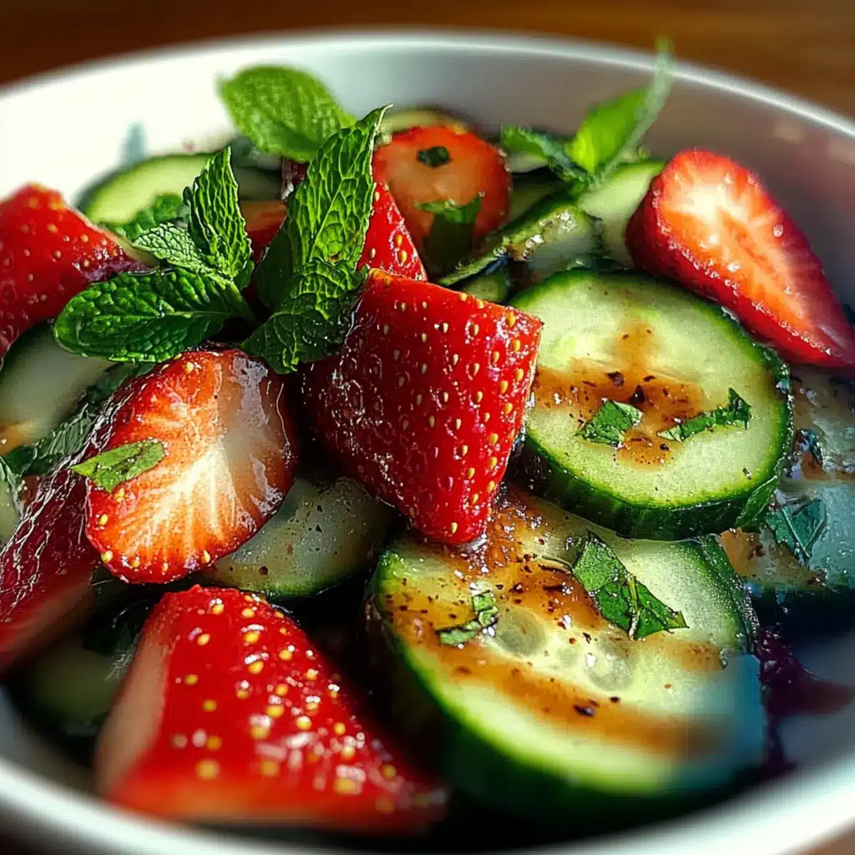 Cucumber Strawberry Salad