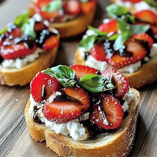 Balsamic Strawberry and Goat Cheese Toast