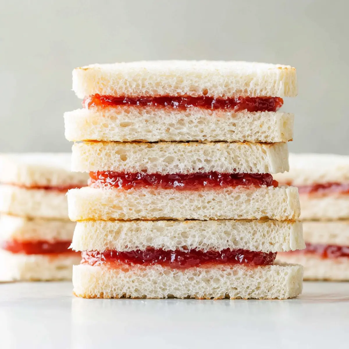 Jam Pennies Tea Sandwiches