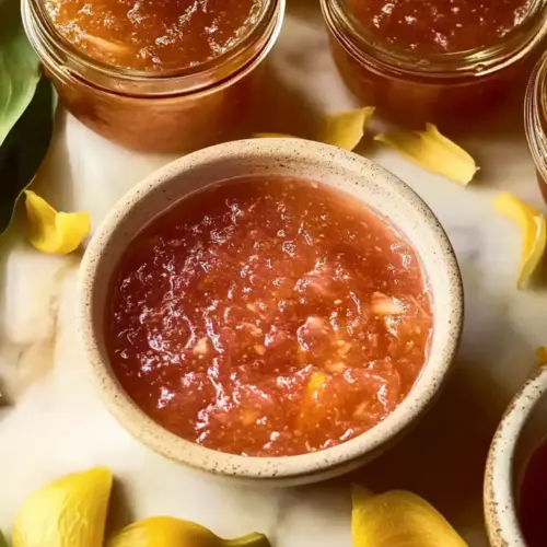 Sweet Rhubarb Jam with Honey