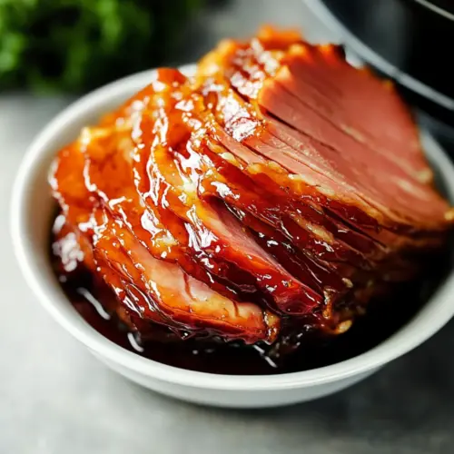 Crock Pot Maple Brown Sugar Ham