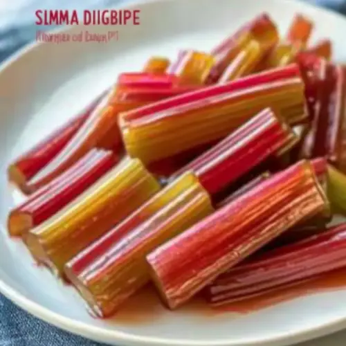 Simply Divine Candied Rhubarb