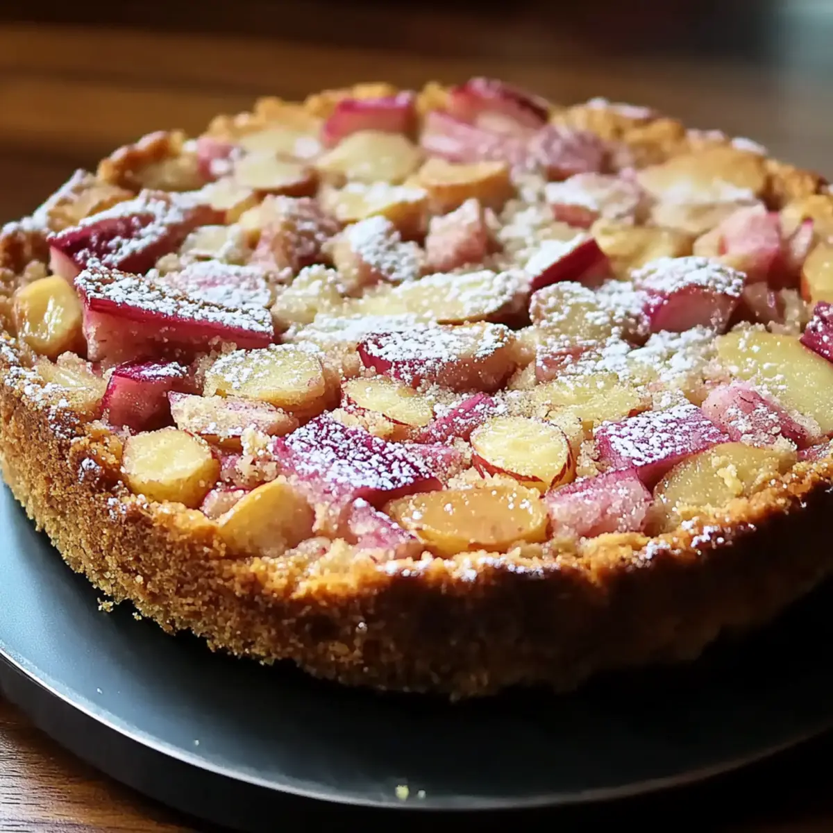 Rhubarb Almond Torte