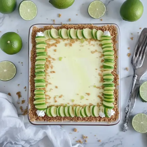 Key Lime Pie Cake with Graham Cracker Crust