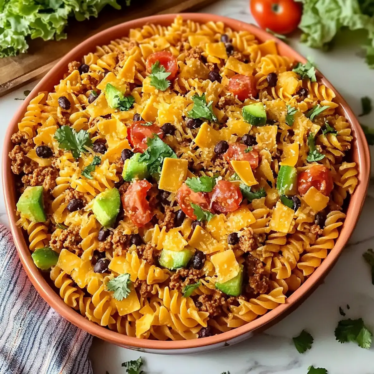 Homemade Taco Pasta Salad