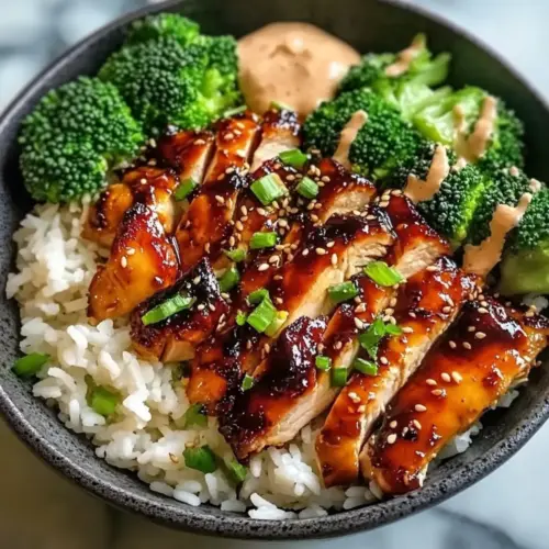 Sticky Chicken Bowls Recipe