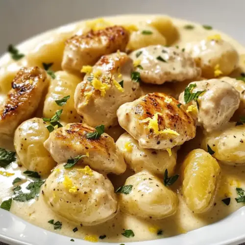 Creamy Lemon Chicken Gnocchi