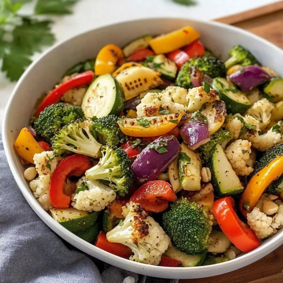 Cold Roasted Veggie Salad