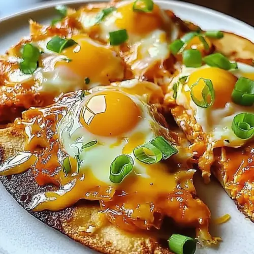 Kimchi Cheddar Tortilla Eggs