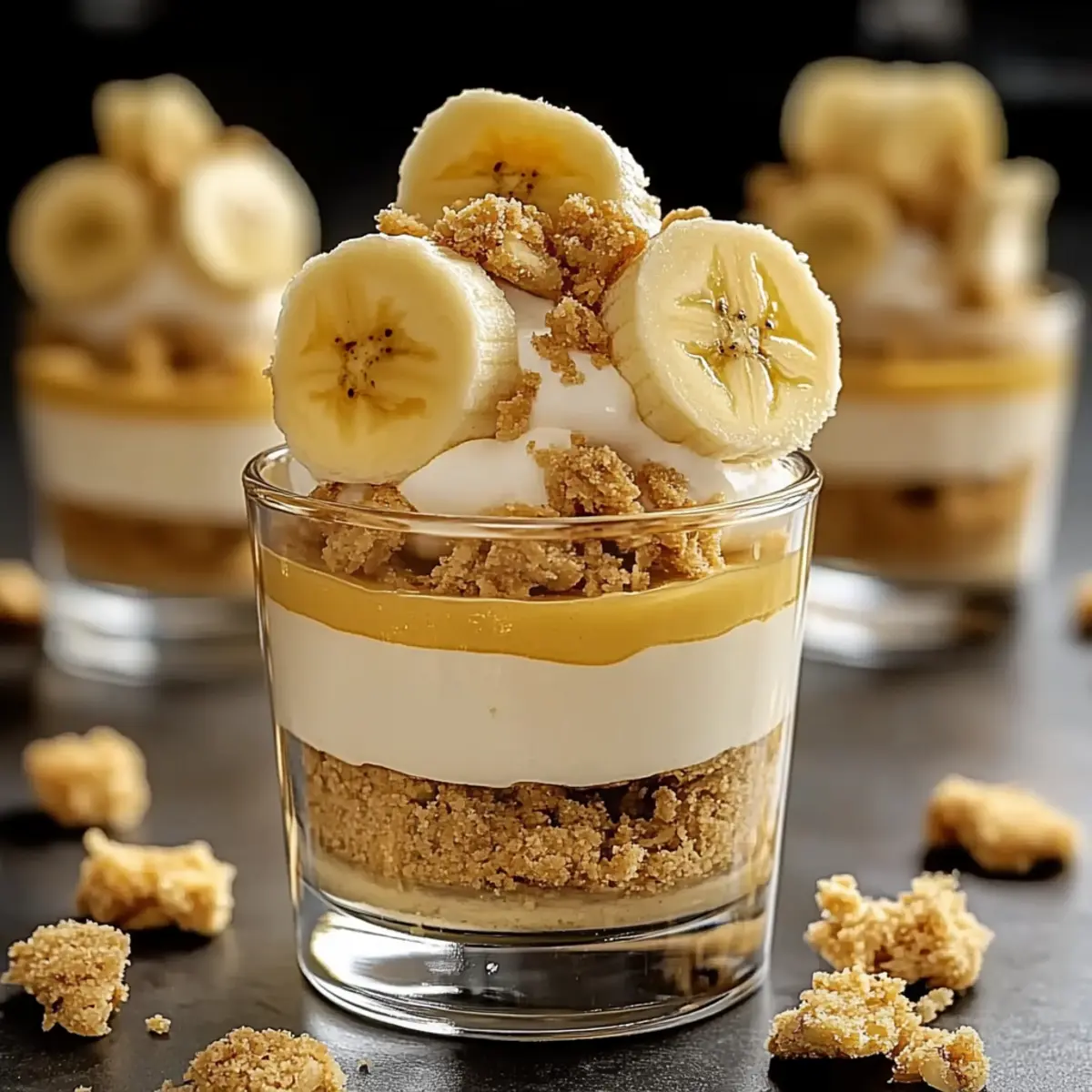 Mini Banana Pudding Cups