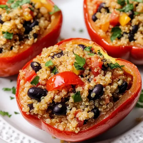 Healthy Quinoa Stuffed Peppers