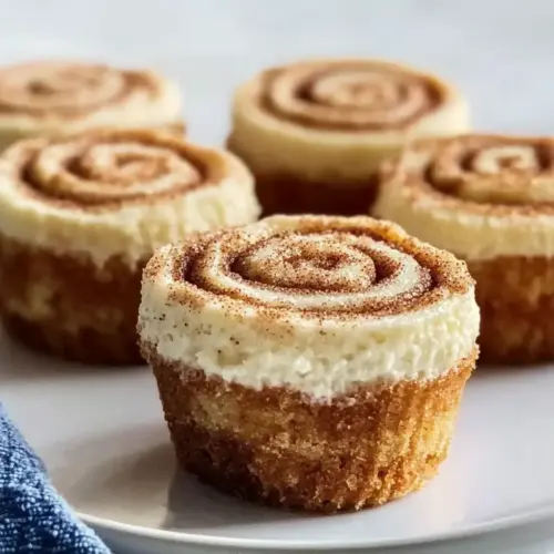Mini Cinnamon Roll Cheesecakes