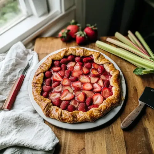 Strawberry Rhubarb Galette