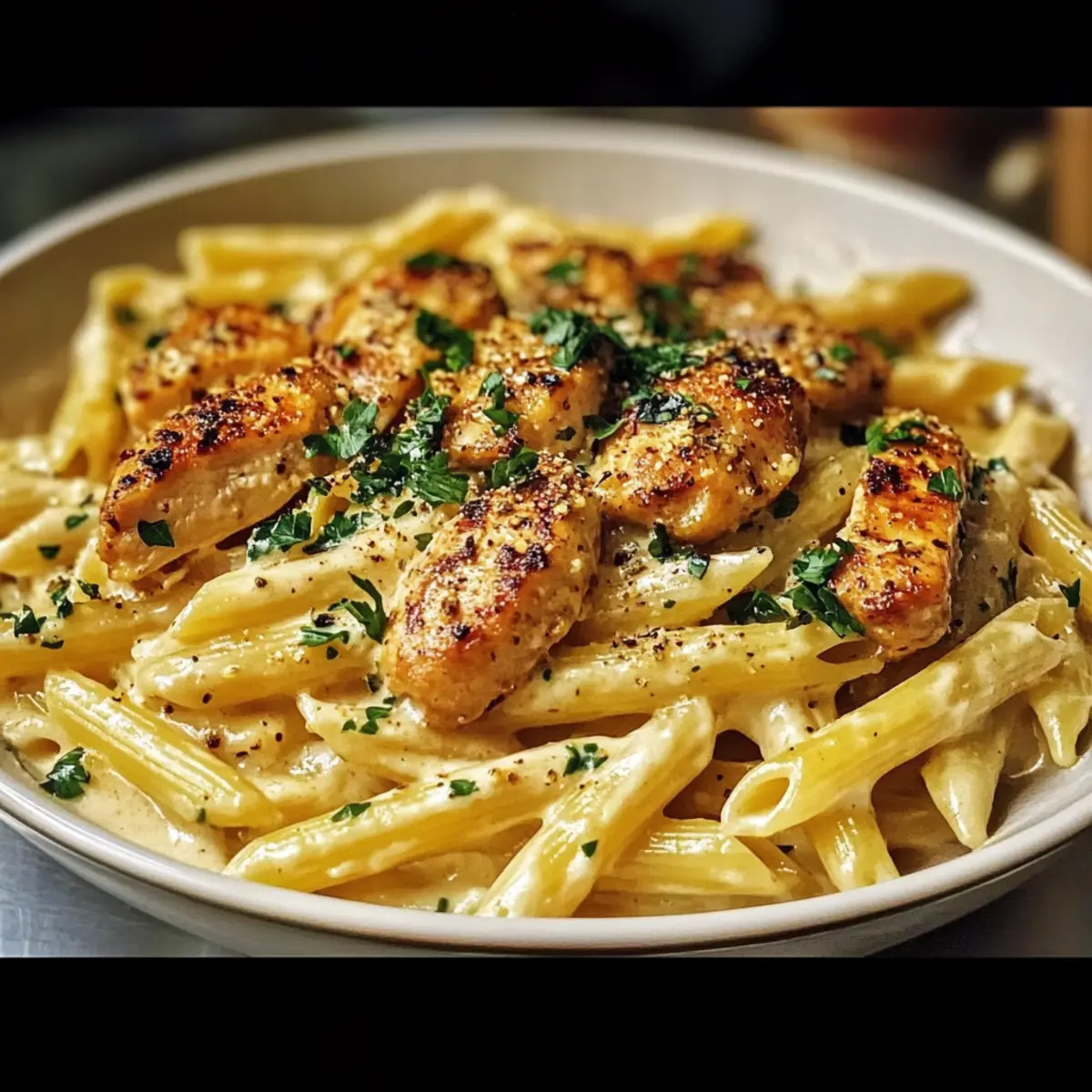 30 Minutes Garlic Parmesan Chicken Pasta