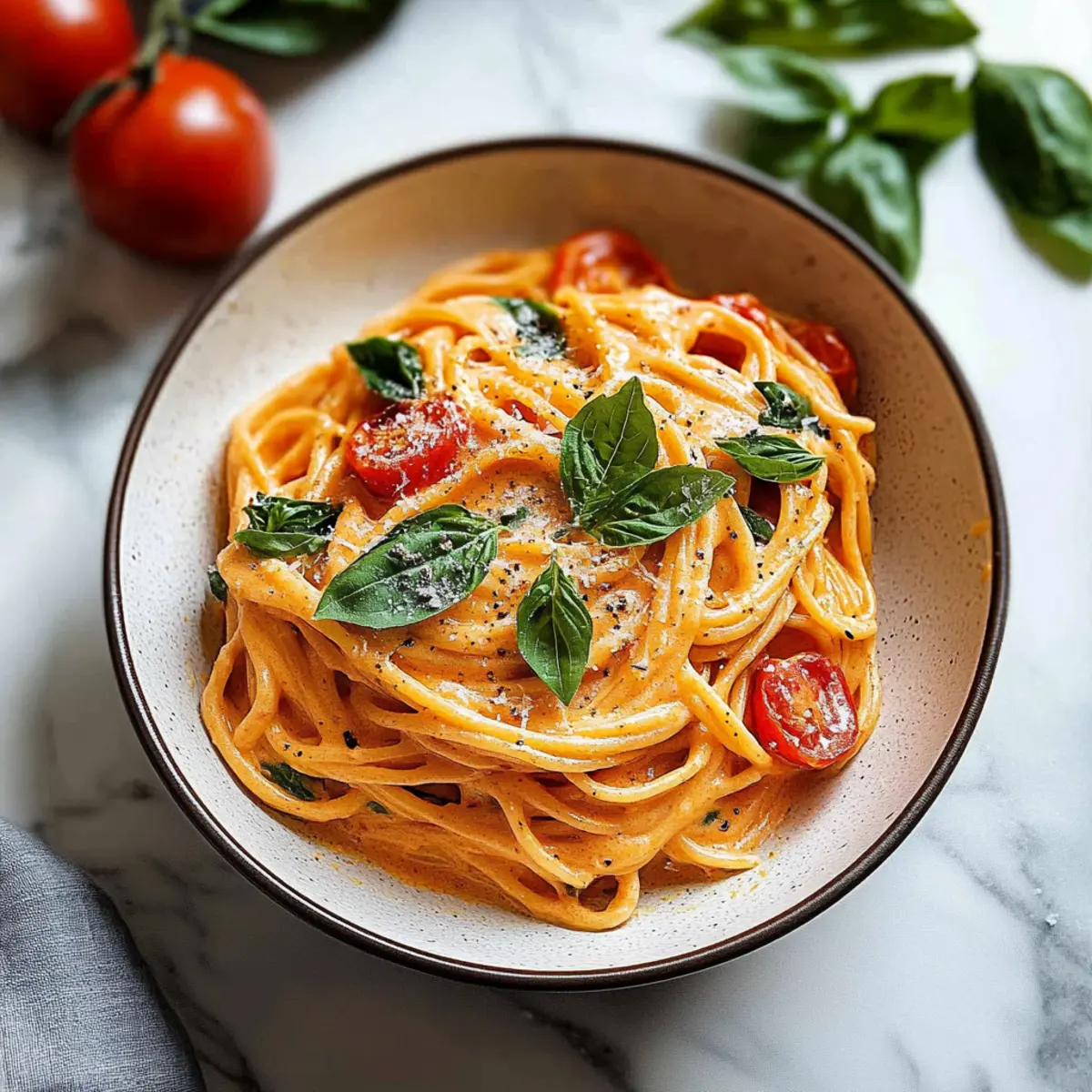 One Pot Creamy Tomato Pasta