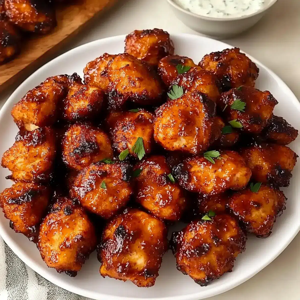 High Protein BBQ Chicken Bites