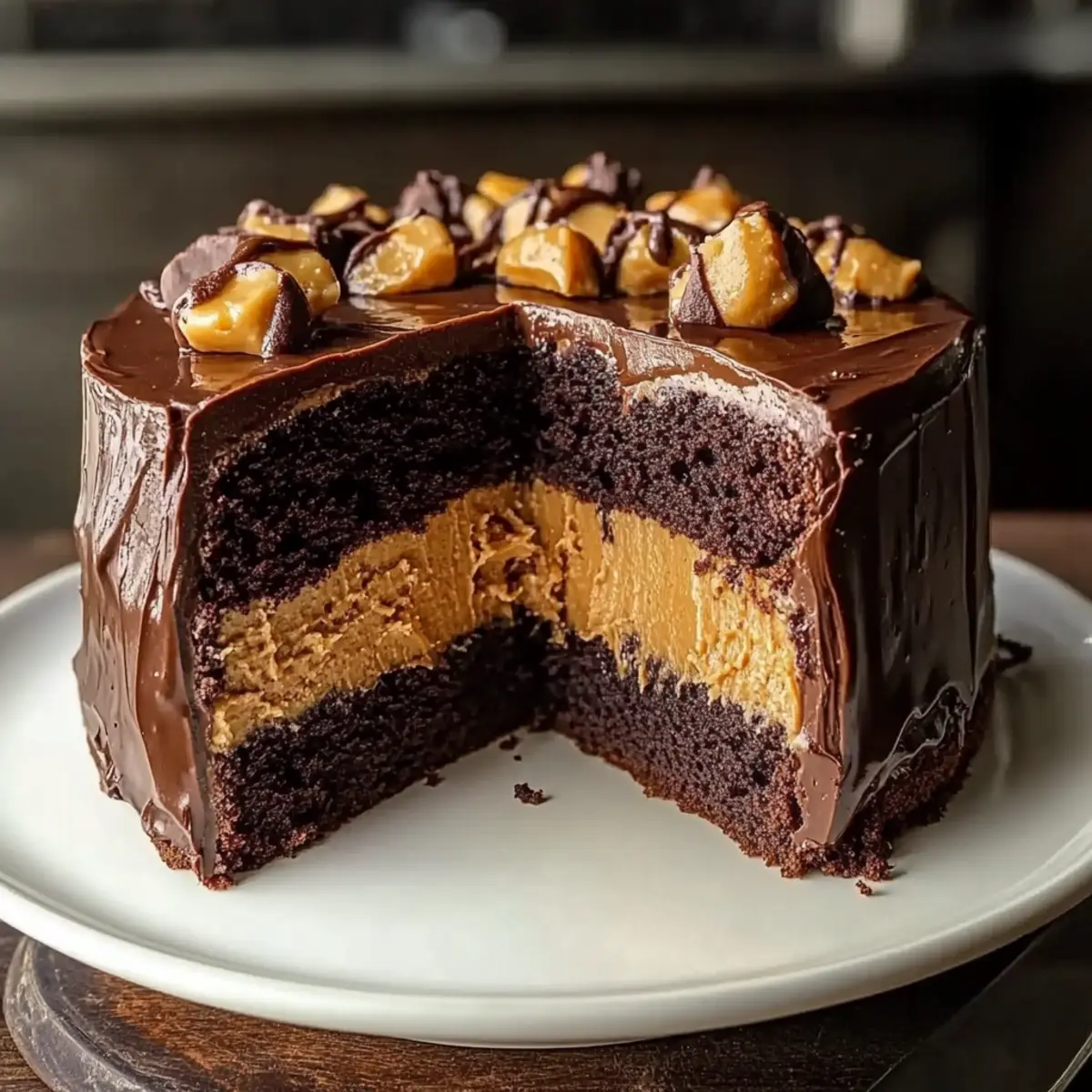 Chocolate Peanut Butter Cake