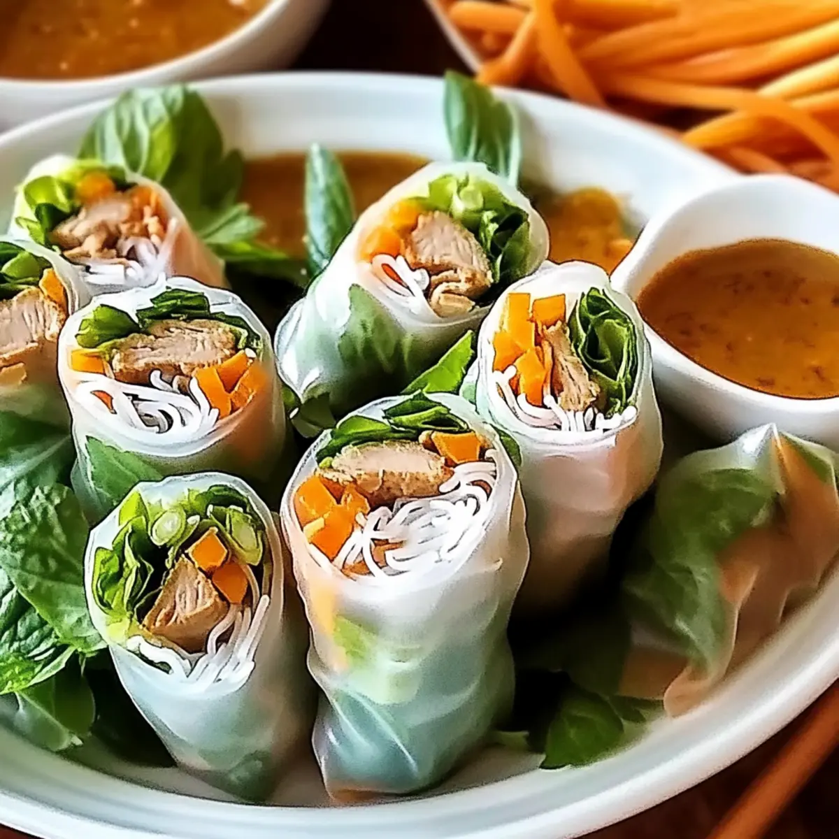 Vietnamese Summer Rolls with Chicken
