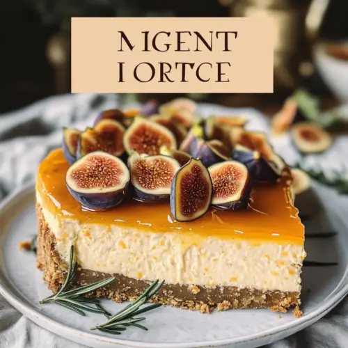 Honey Orange Cheesecake with Figs