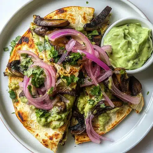 Smoky Shiitake Quesadillas